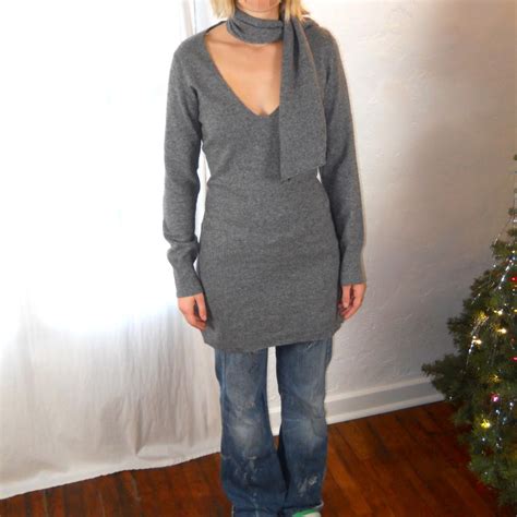 Vintage Italian Designer Sweater Dress Size:... | Depop