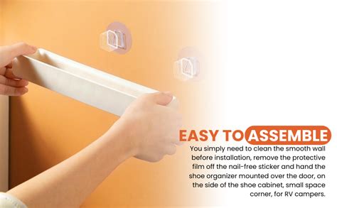 GEOCARTER Slippers Wall Mounted Rack | Shoe Slipper Hangers | Shoe ...