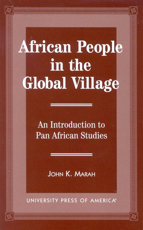 Buy African People in the Global Village: An Introduction to Pan ...