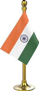 The Flag Company Indian Flag For Car Dashboard | Gold Plastic Rectangle ...