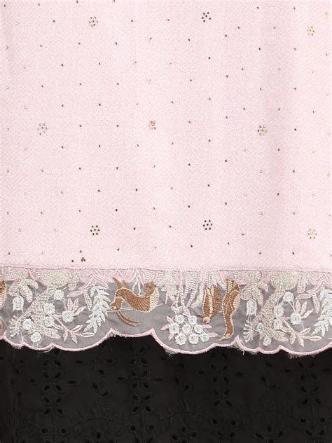 Bunny Crystals Acro Wool Stole- 261 - Pink – Stole & Yarrn