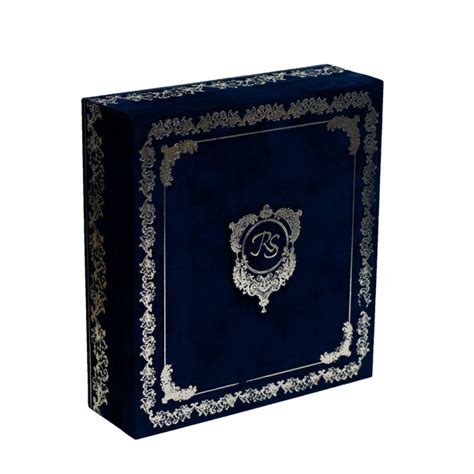Royal Blue Velvet Wedding Invitation Suite – Upani