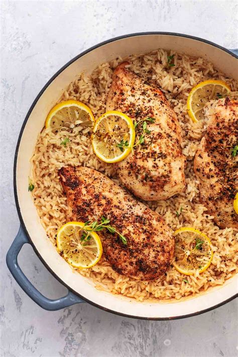 One Pot Lemon Herb Chicken and Rice
