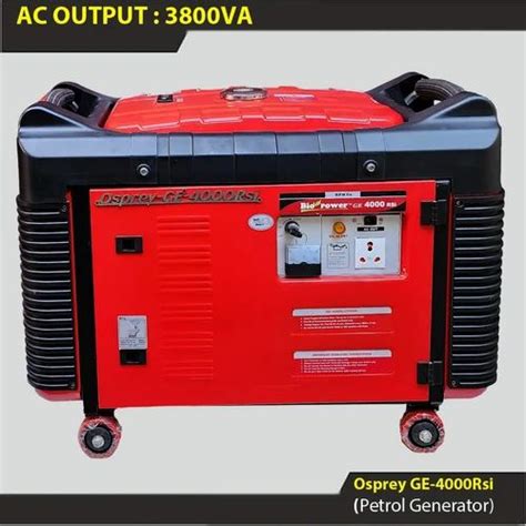 Petrol Silent Generators - Single Phase - 4.5 KVA Portable Generator ...