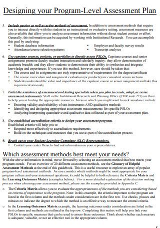 Program Assessment Example 的图像结果