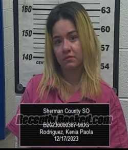 Recent Booking / Mugshot for Kenia Paola Rodriguez in Sherman County ...