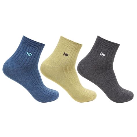 Hush Puppies Men's Cotton Ankle Rib Socks - Pack of 3 – BONJOUR
