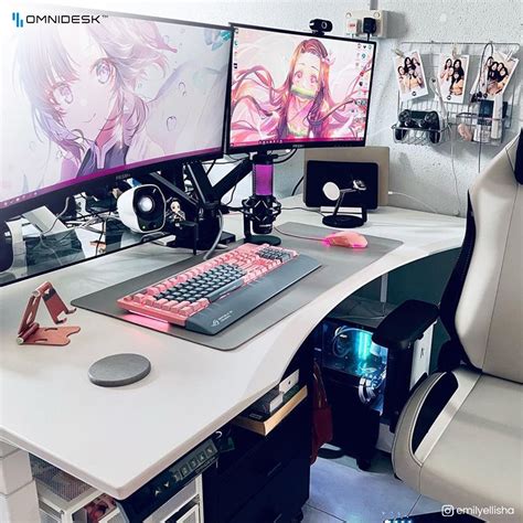 Gaming Computer Desk Setup 的图像结果