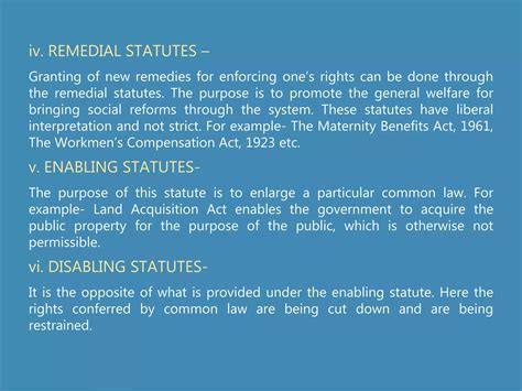 Kinds of Statutes in Law | PPTX