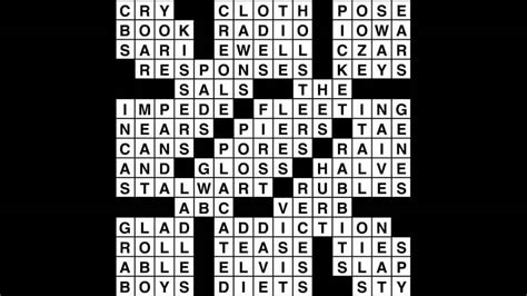 Crossword puzzle, Wander Words answers: September 24, 2019 - Metro US