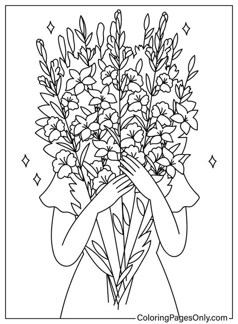 Coloring Flower Bouquet