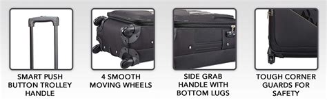 Skybags Footloose Wellington 56 cms Black Softsided Carry-On ...