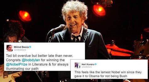 Bob Dylan winning Nobel literature prize for 2016 leaves Twitterati ...