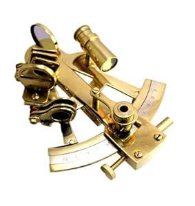 Buy VYOM ONLINE STORE Brass Nautical Sextant with Hardwood Case, Solid ...