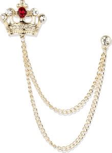 Panjatan Royal Crown Chain Brooch Price in India - Buy Panjatan Royal ...