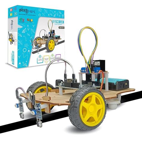 POTLIBABA DY DIY 2Wd Line Follower, Robotics Kits, Science Kits for All ...