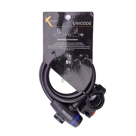 Krutials Cable Locks | Unicode (Key Type) | Cycling Boutique