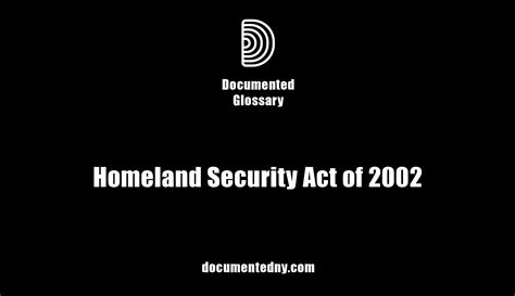 Homeland Security Act Overview at Lauren Murphy blog