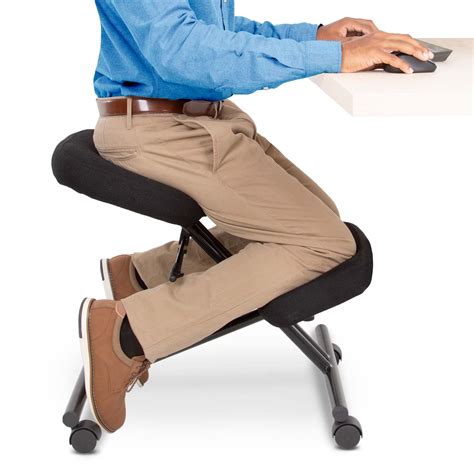 Proergo Pneumatic Ergonomic Kneeling Chair Fully Adjustable Mobile ...