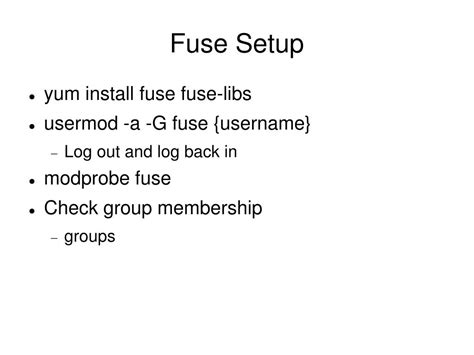 Fuse Linux Tutorial 的图像结果