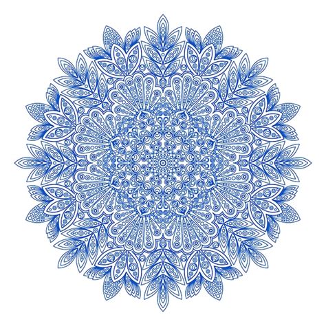 Motif flocon de neige rond ornemental | Vecteur Gratuite