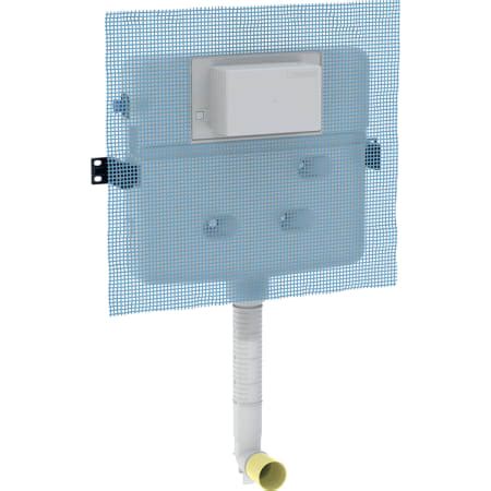 Geberit Alpha concealed cistern 12 cm, 6 / 3 litres, installation ...