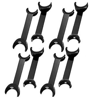 8 Pack Black T-Shape Cheek Retractor, 4 Large Size+4 Small Size Double ...