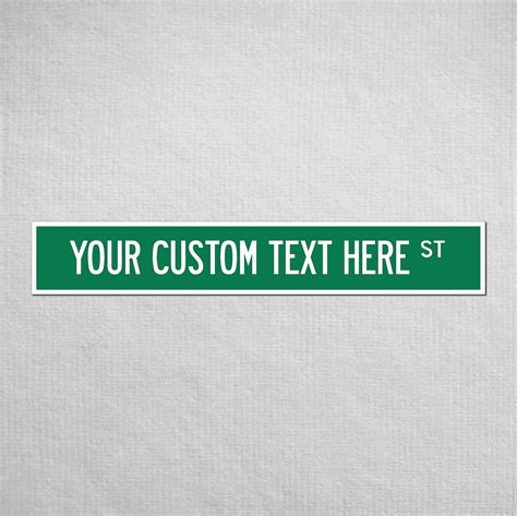 36 x 6" Custom Metal Street Sign – The Great Canadian Company