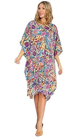 Buy SUN-ROSE FASHIONS Paisley Print Silky Bellinzona Fabric Plus Size ...