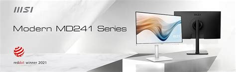 MSI Modern MD241PW 24 Inch Monitor - Full HD (1920 x 1080) Pixels, 75Hz ...