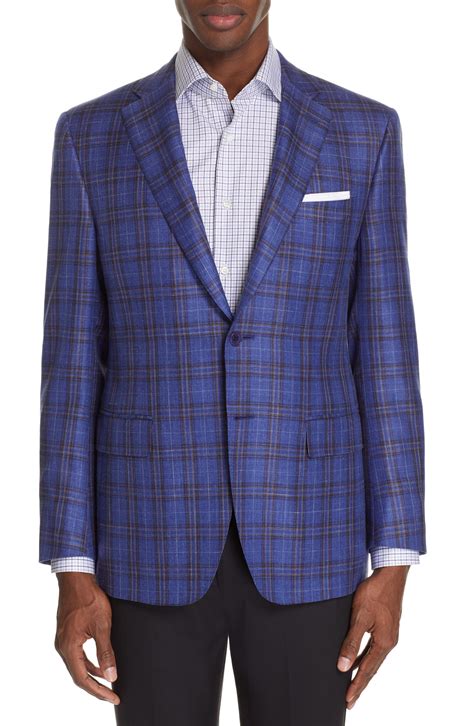 Canali Siena Classic Fit Plaid Wool Blend Sport Coat, $1,695 ...