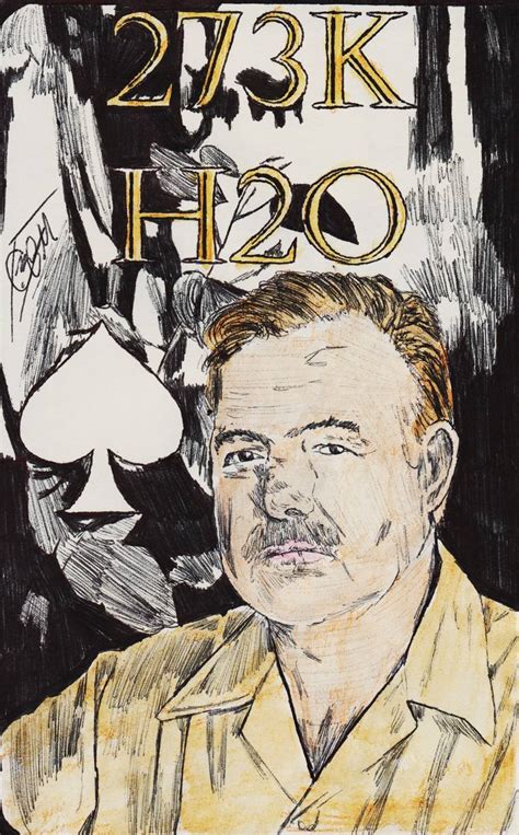 Ernest Hemingway Drawing by Felipe Carvajal Brown Marcó | Saatchi Art