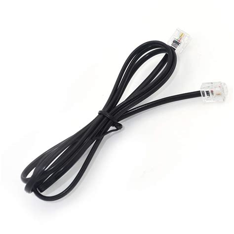 Buy RJ11 Telephone Line Wire Patch Cable Compatible for Landline ...