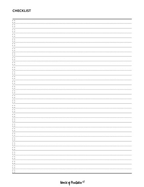 Checklist Layout Template 的图像结果