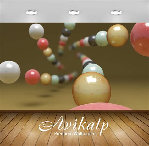 Avikalp Exclusive Awi3932 Spheres Full HD Wallpapers for Living room ...