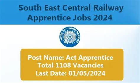 SECR Apprentice Recruitment 2024, Apply Online, 1108 Railway Vacancies
