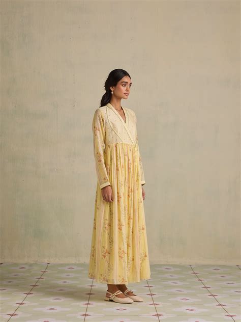 Bea Wrap Dress | Yellow Chintz Maxi | Floral Prints | Buna Studio