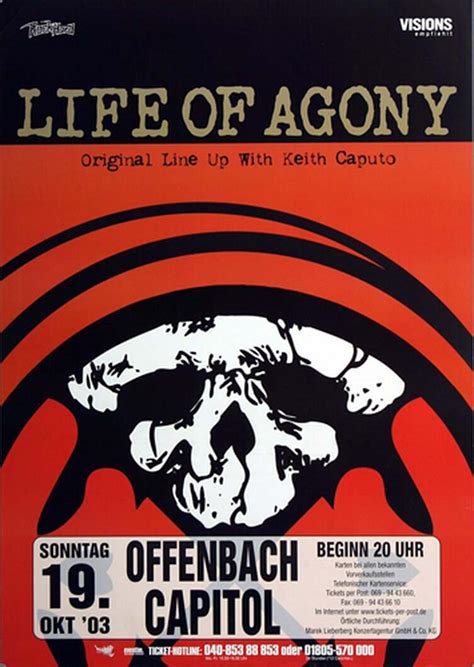 Life of Agony - River Runs Again, Frankfurt 2003 - Konzertplakat, US$ 13.15