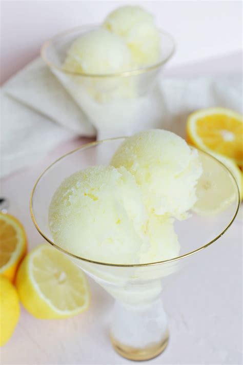 Orange Limoncello Sorbet Palate Cleanser (4 Ingredients) - Homebody Eats