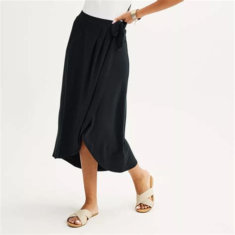 Juniors' SO® Wrap Midi Skirt