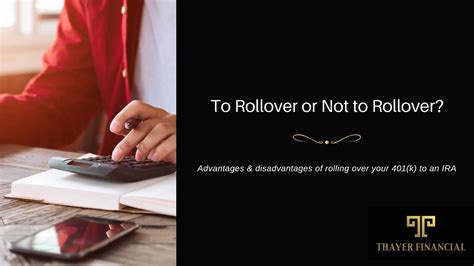 To Rollover or Not to Rollover a 401(k)