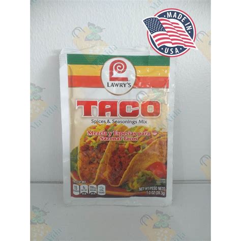 Lawry's Taco Seasoning Mix, 1 oz (28.3g) | Shopee Philippines