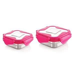 Buy STEELLOCK Smart Stainless Steel Tiffin Lunch Box for Kids and ...