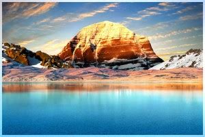 Kailash Manasarovar Photo painting on canvas