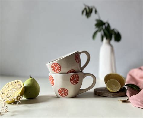 ‘The FRUIT Collection’ Cups- Orange – Craftribal