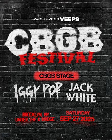 CBGB Fest announces free livestream (Iggy Pop, Jack White, more)
