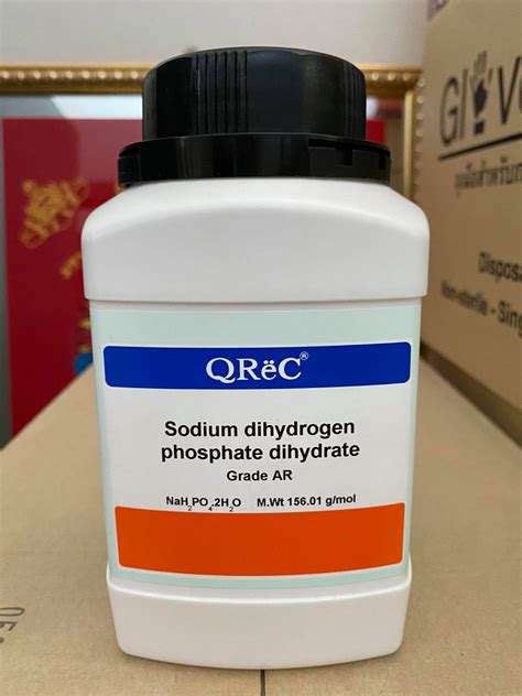 Sodium dihydrogen phosphate dihydrate 99% AR.grade (500 กรัม/ขวด ...
