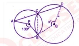 Q8 (a) In the figure given below, P and Q are centers of two circles ...