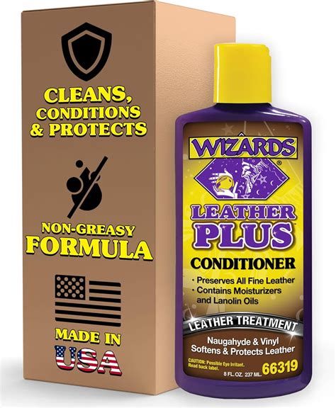 Wizards Products Leather Plus Car Leather Conditioner & Car Leather Cleaner, 8 oz - Walmart.com