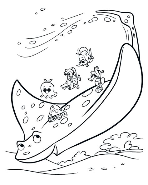 Mr. Ray From Finding Nemo Coloring Page Coloring Pages